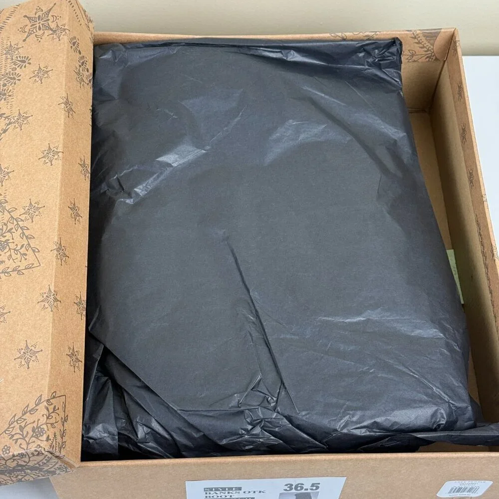 NWT Free People Banks Over The Knee Boots Black Suede Size 36.5 | Made in Spain